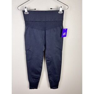 Womens High-Waisted Seamless Leggings JoyLab Black Onyx Size Medium M